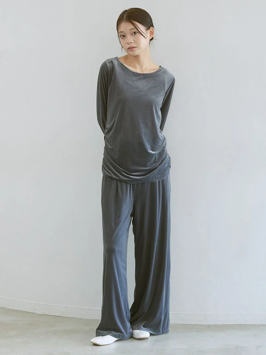 Velour Long Pants
