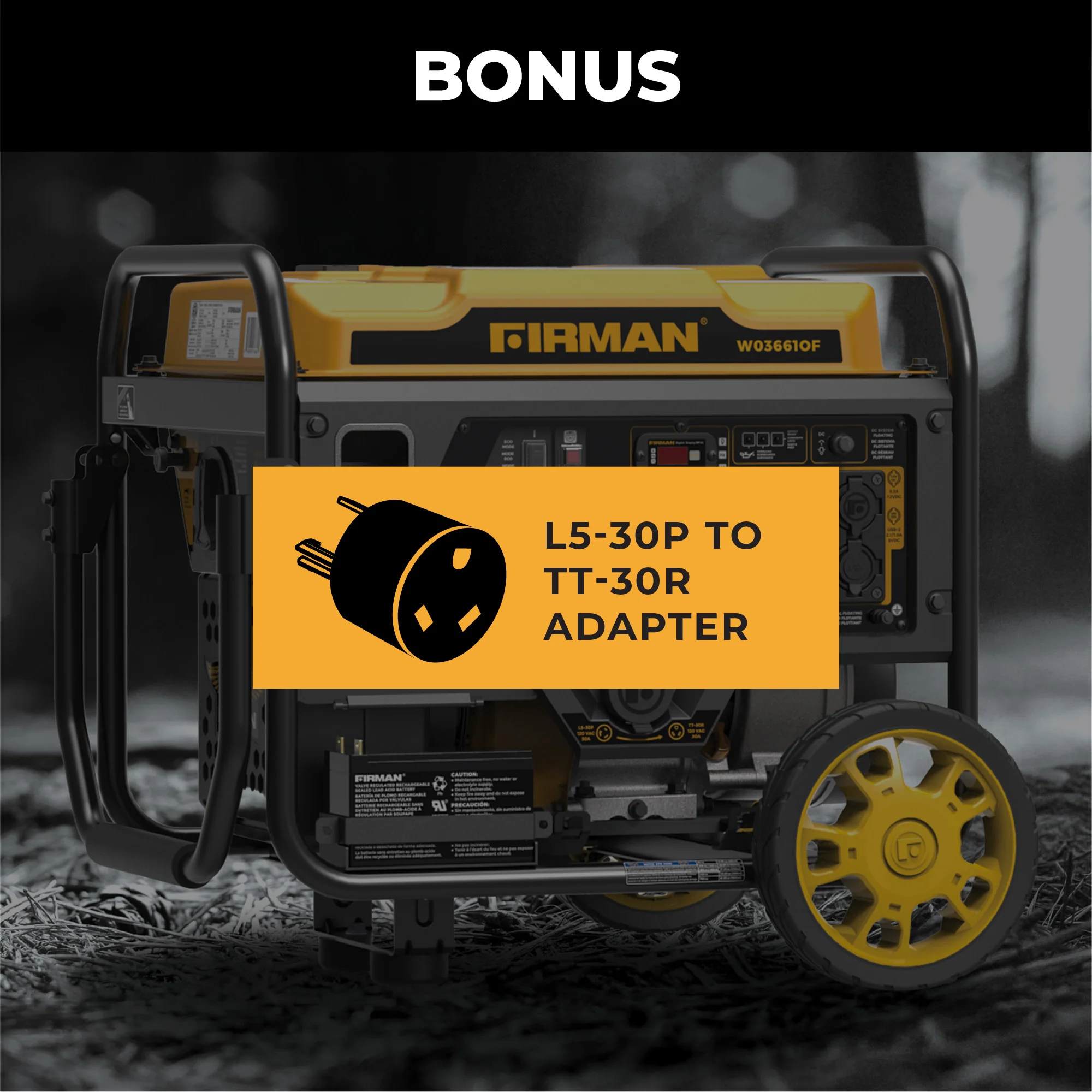 Inverter Open Frame Portable Generator 4500W Recoil Start with CO Alert