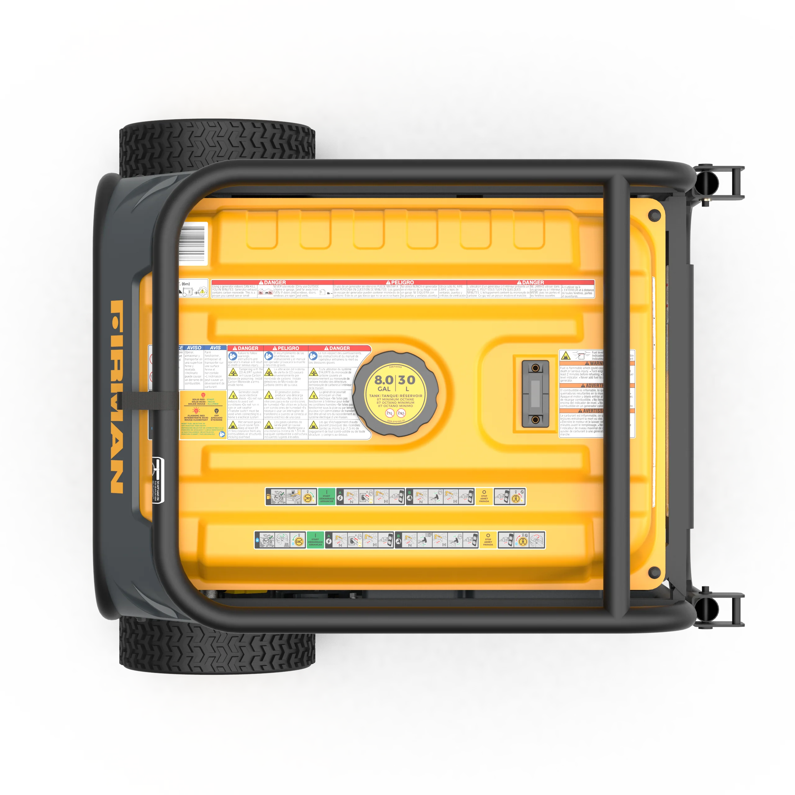 Dual Fuel Portable Generator 8000W Electric Start 120/240V