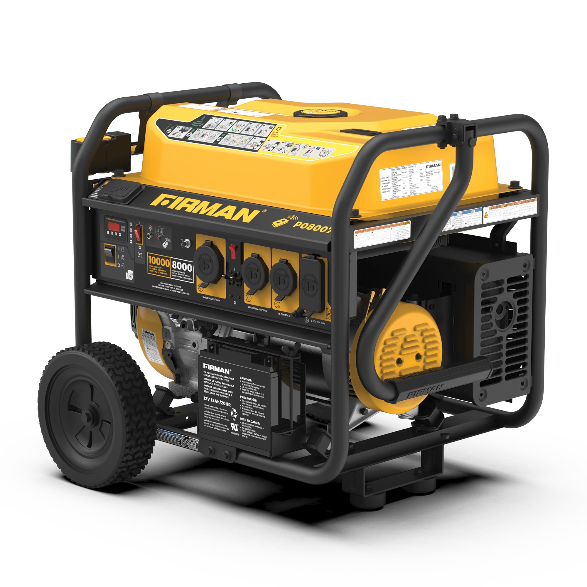 Gas Portable Generator 10000W Remote Start 120/240V