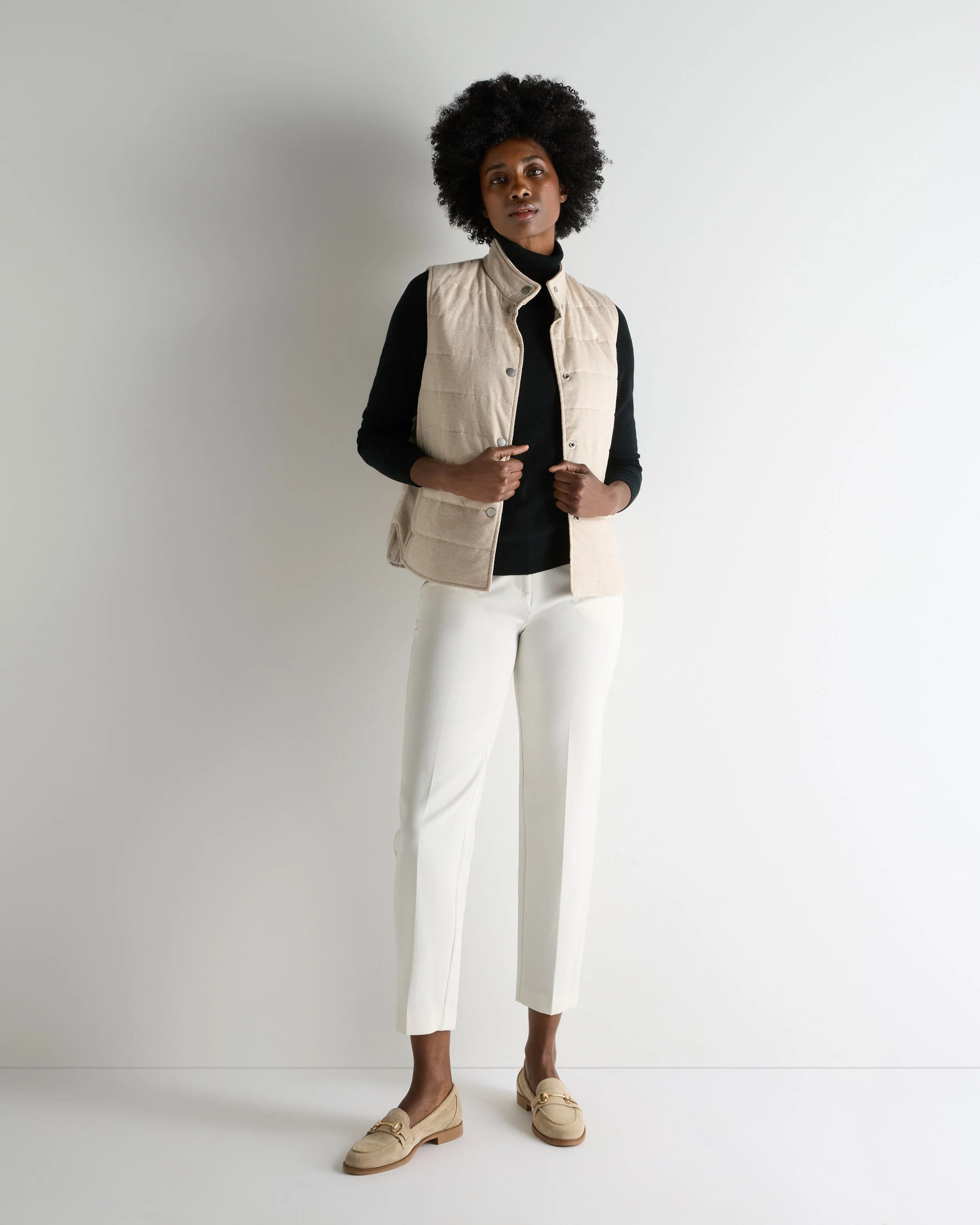 Women's Luna Turtle Neck Cashmere Sweater Black