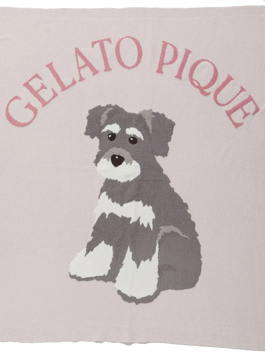 Schnauzer Airy Moco Jacquard Blanket