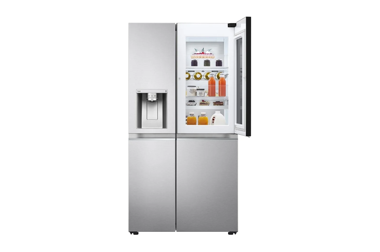 LG  220 volt Door in Door Side by Side Smart Stainless Steel Instaview Refrigerator with Ice / Water dispenser 220v 240 volt 50 hz GSXV90BSAE