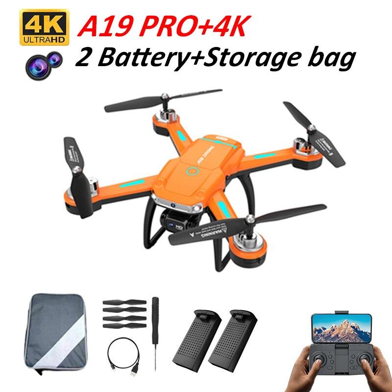 A19 Pro Drone - 2023 New GPS Professionele Dual Hd Camera Optische Stroom Positionering Vermijden  Opvouwbare Quadcopter Rc Speelgoed