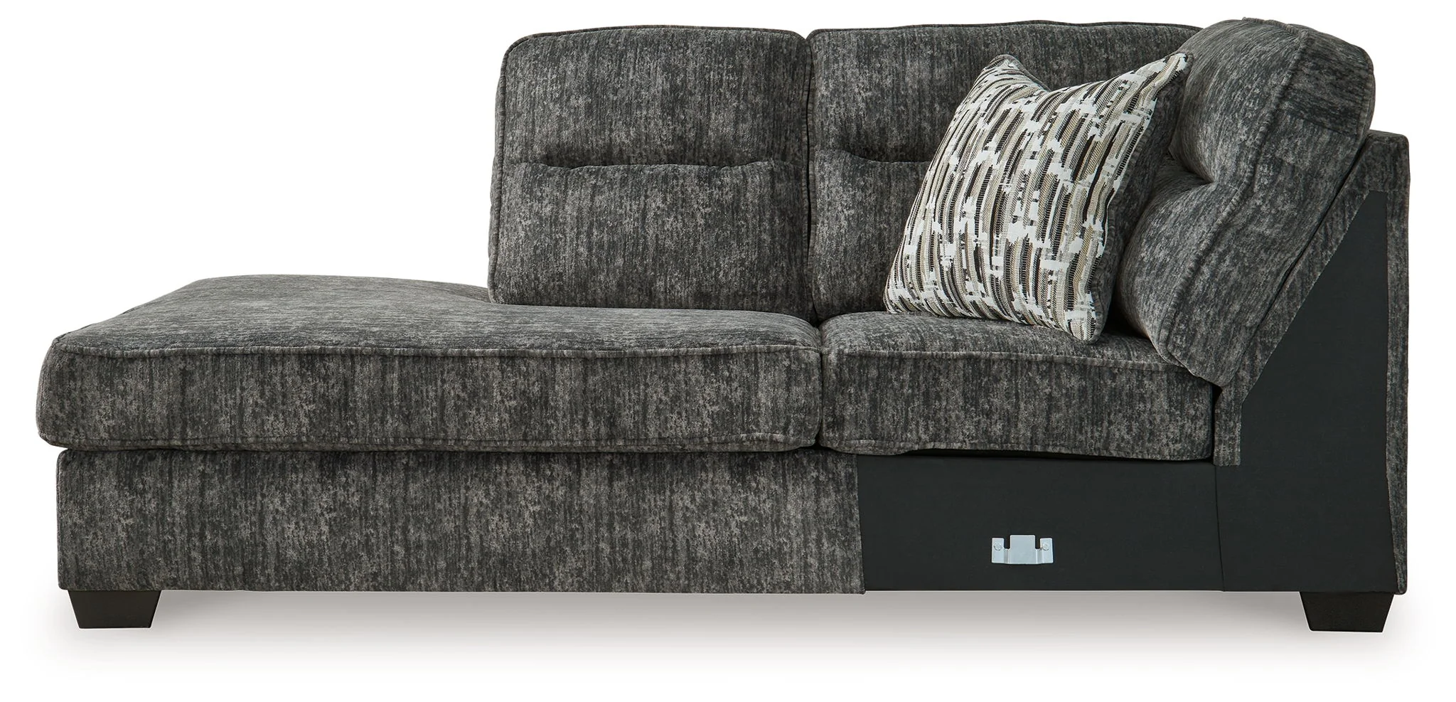 Lonoke - Laf Corner Chaise - Gunmetal