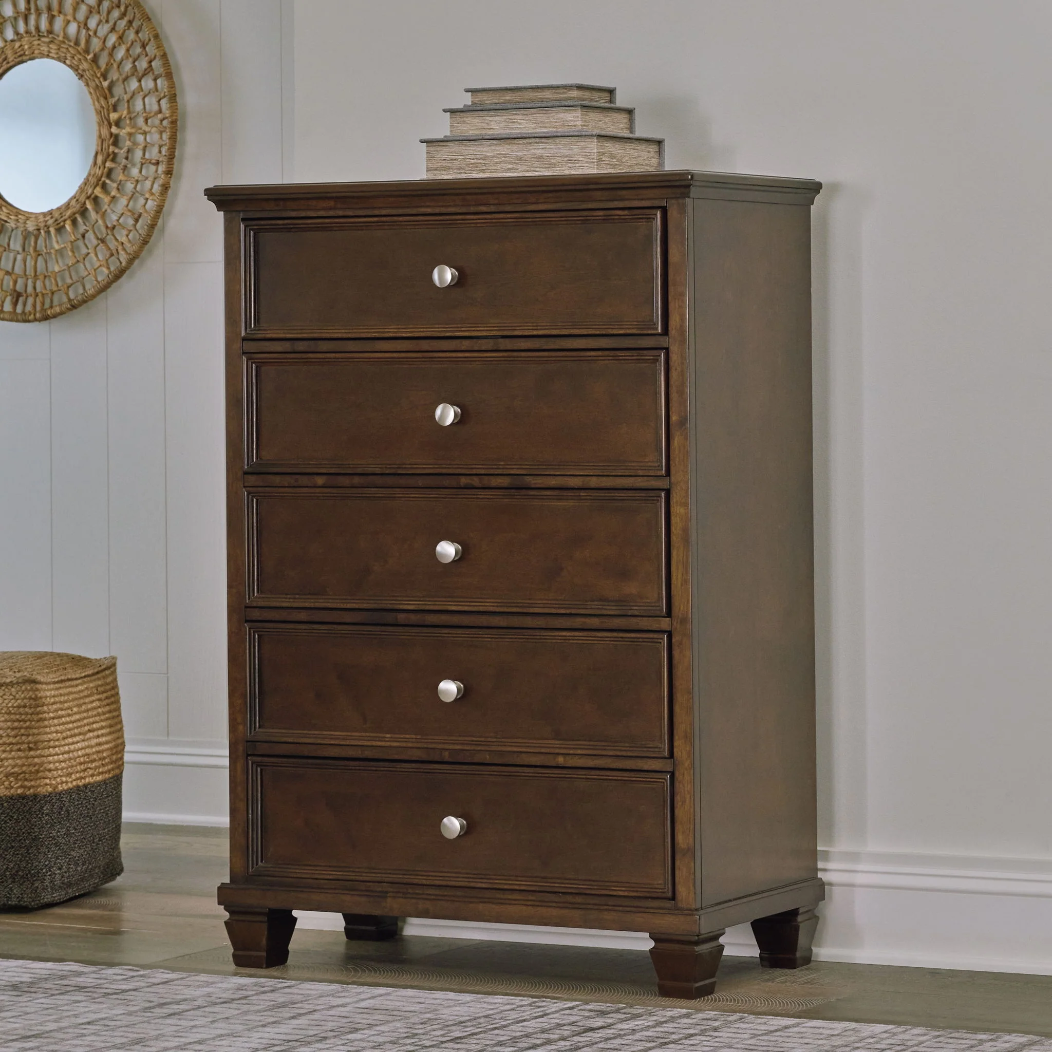 Danabrin - Five Drawer Chest - Brown