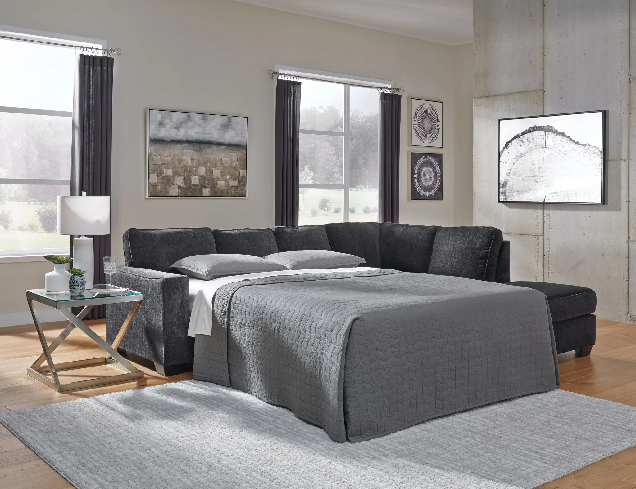 Altari - Laf Full Sofa Sleeper - Slate
