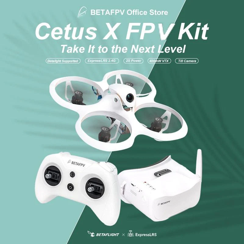 BETAFPV Cetus X Brushless FPV Quadcopter - Adjustable Camera Indoor Racing Drone ELRS 2.4G Outdoor RC Helicopter