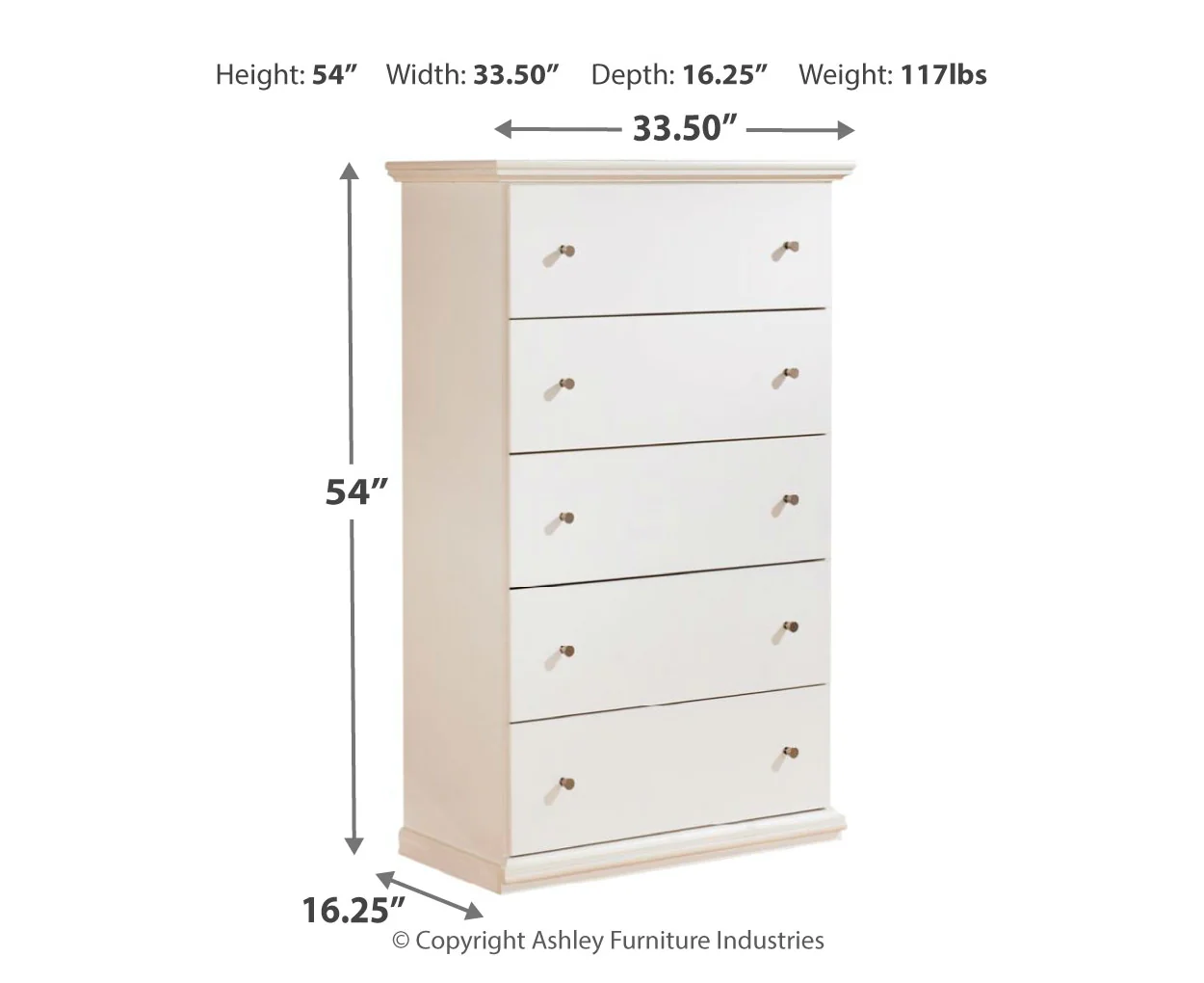 Bostwick Shoals Five Drawer Chest