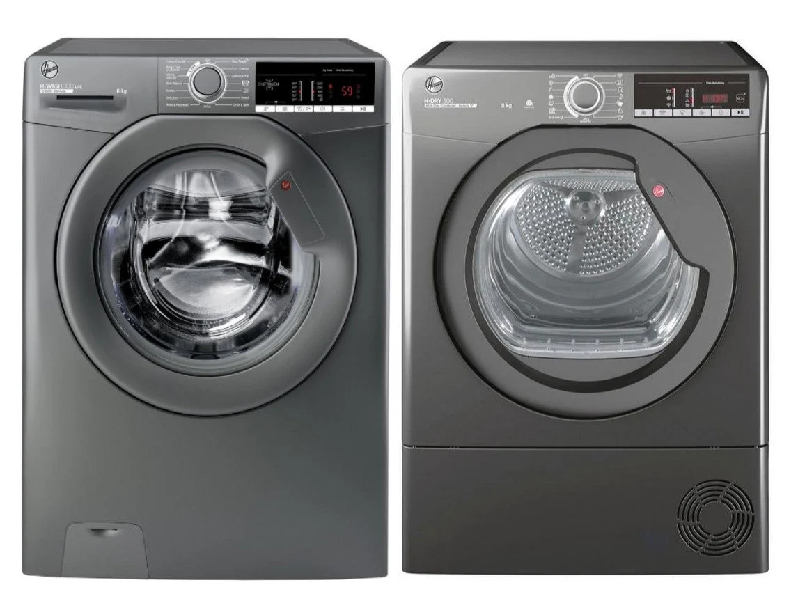 Hoover 220 volt ventlesss Dryer 8kg Silver Graphite HLEC8TR220v/GR self Condensing Dryer 220v 240 volts 50 hz
