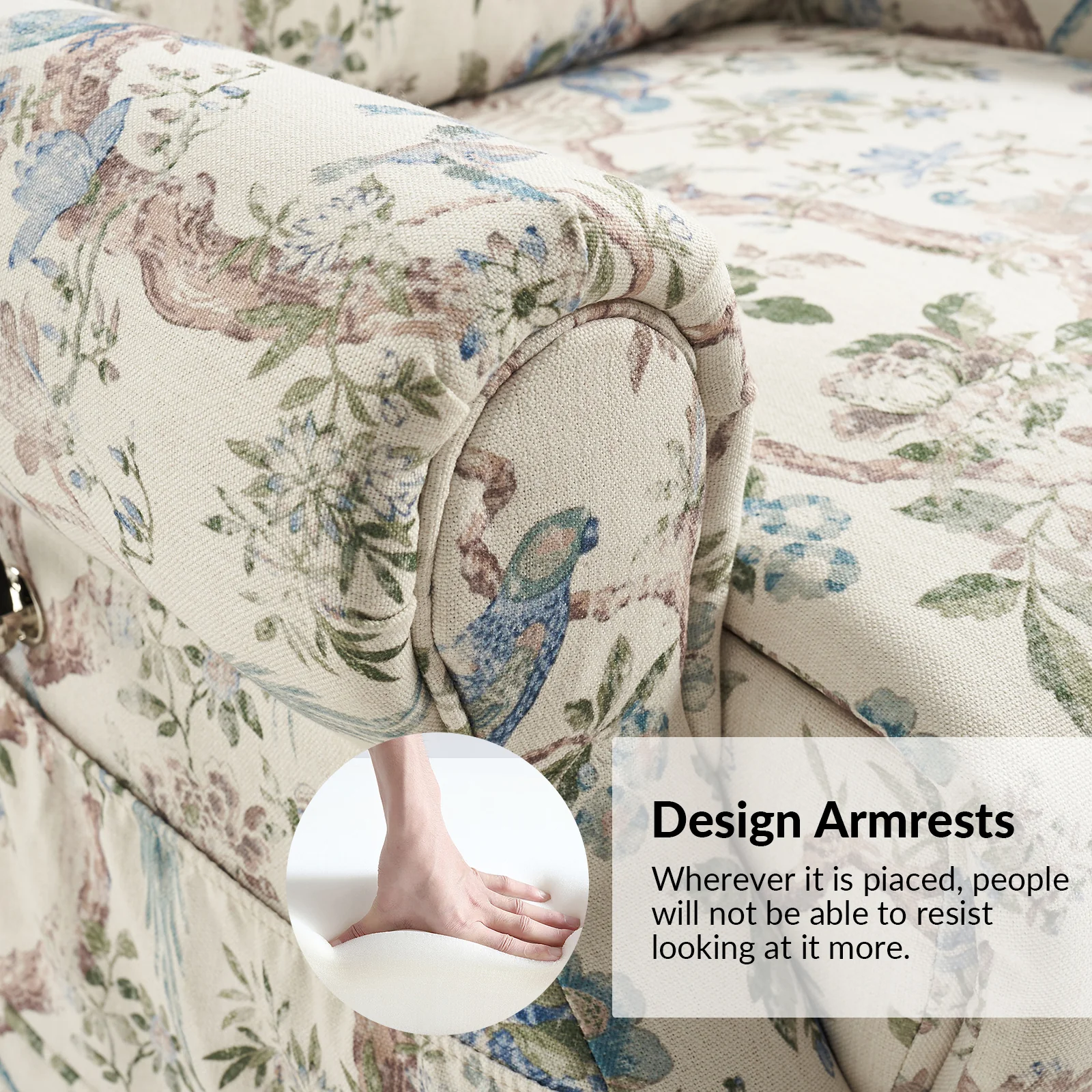 Billy Lift Assist Power Recliner in Bird