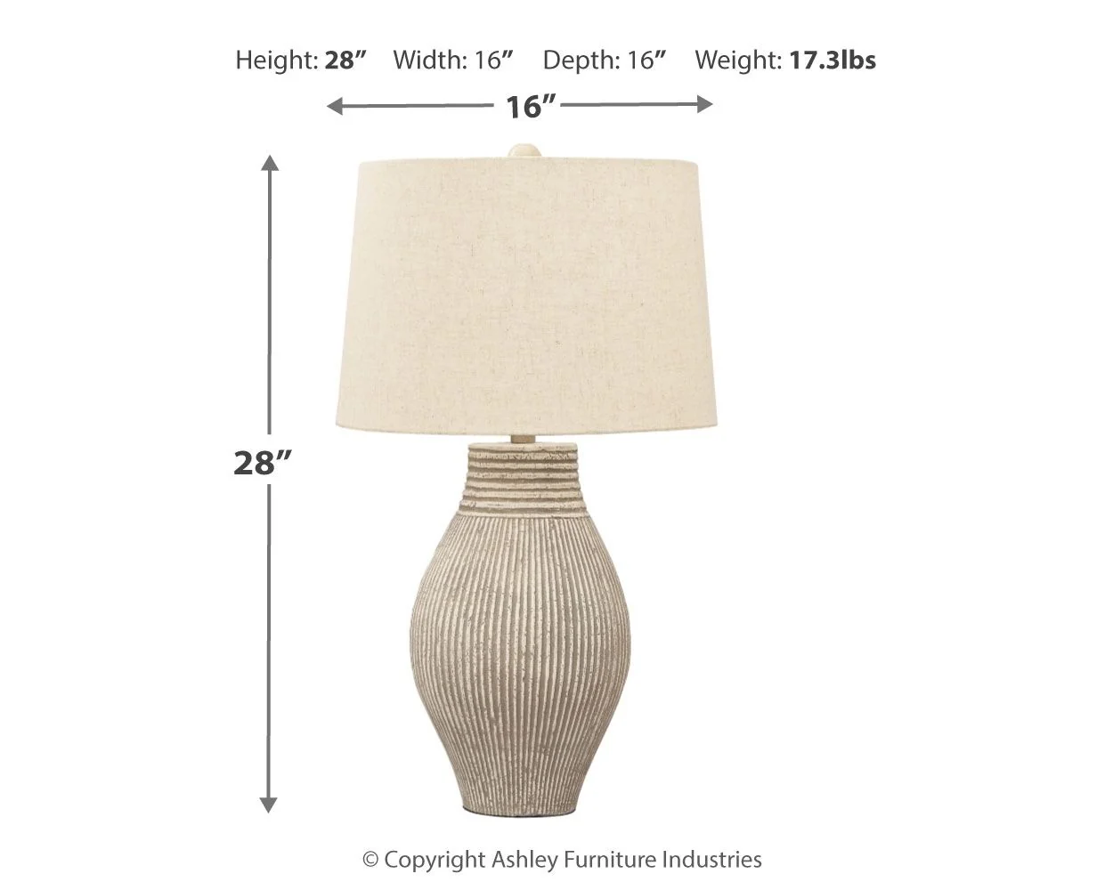 Layal - Paper Table Lamp  - Beige