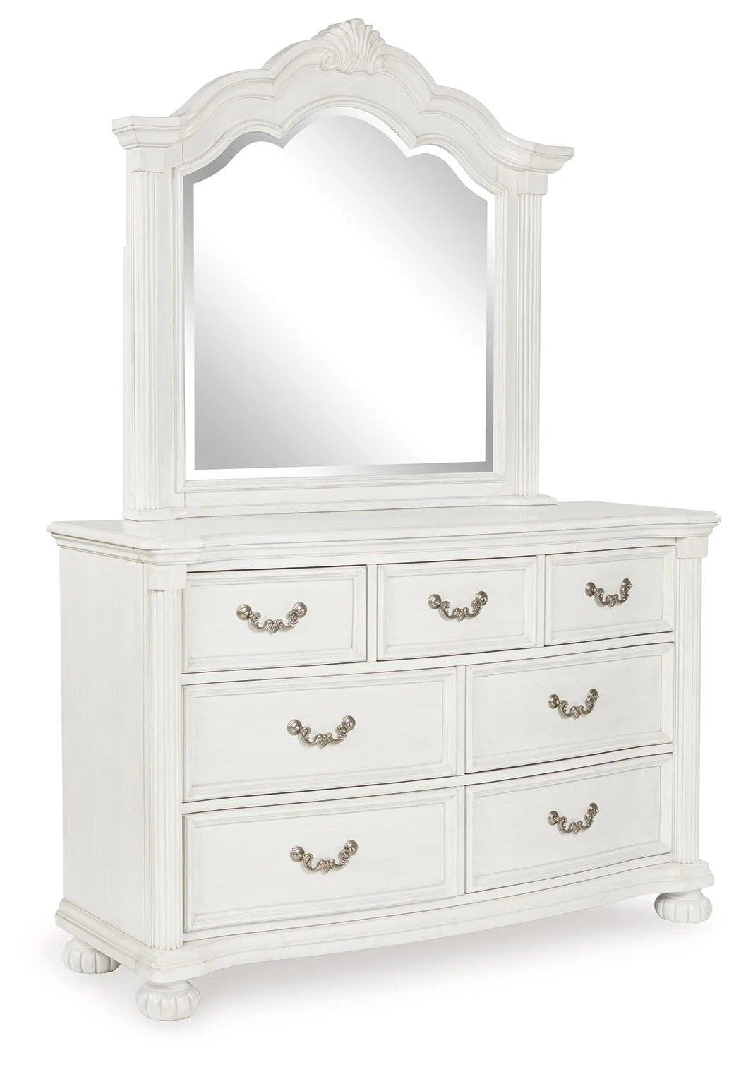 Montelaine - Dresser And Mirror - Antique White