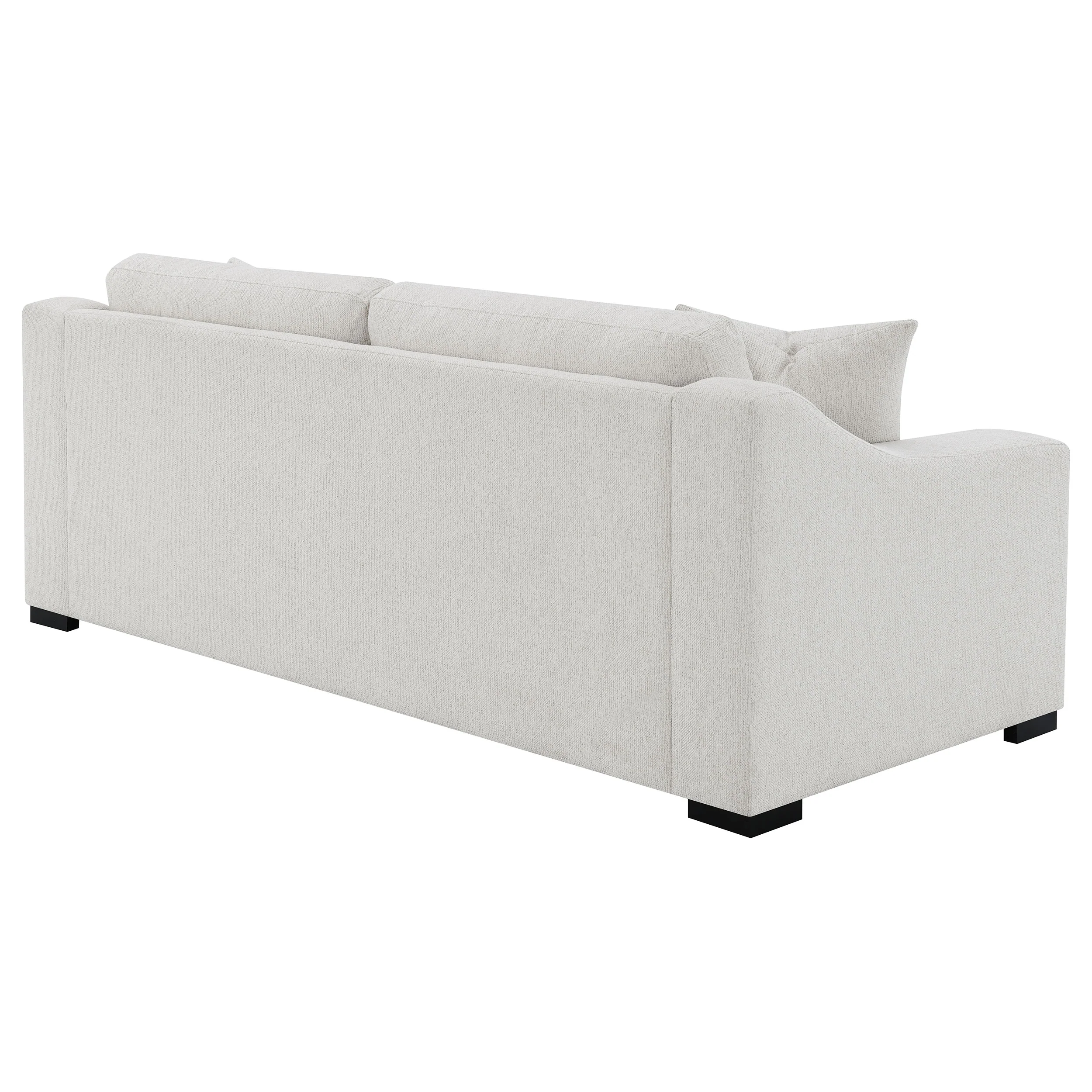 Ashlyn Fabric Upholstered Track Arm Sofa Sand