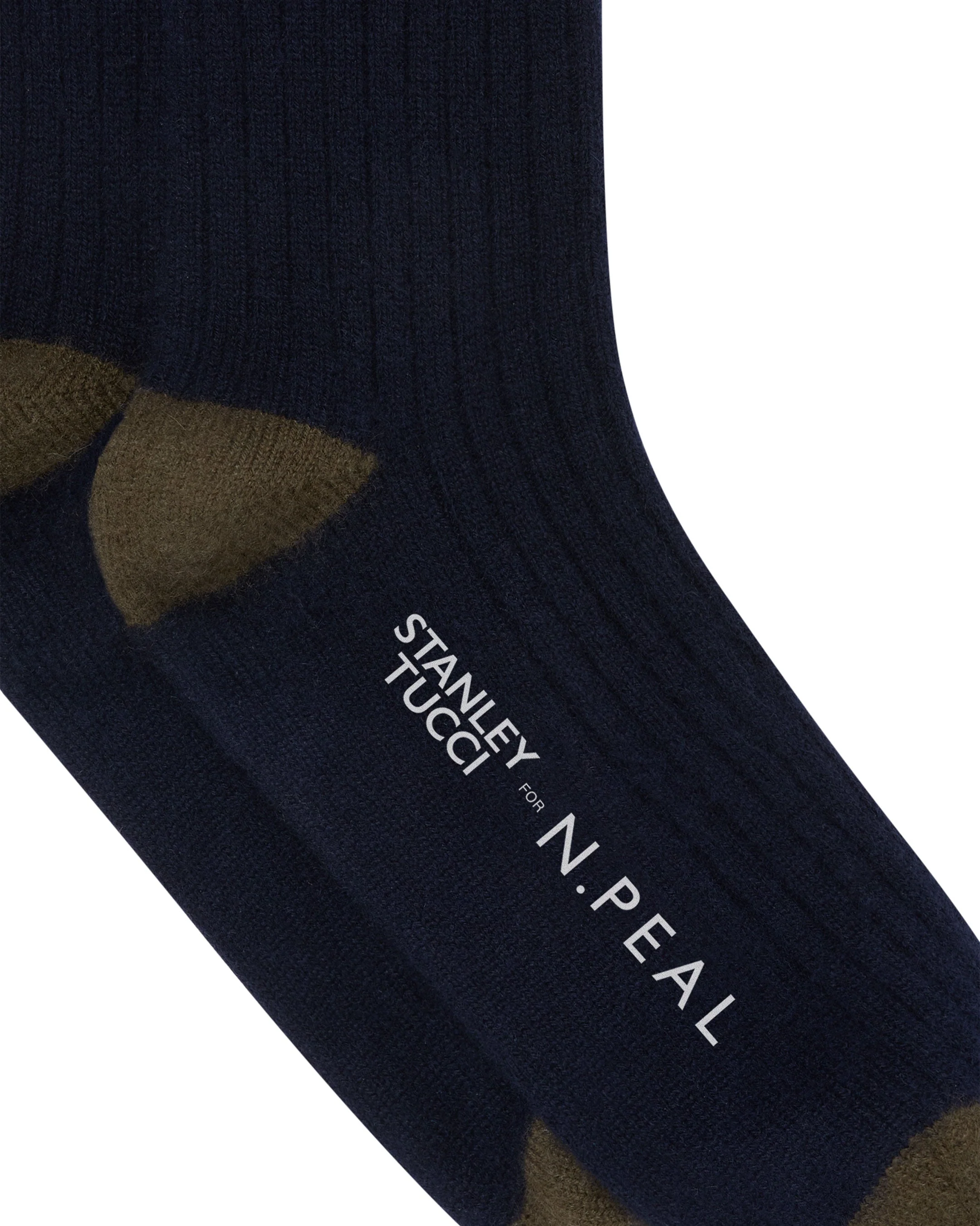 TUCCI TRAVEL SOCK Navy Blue + Olive Green