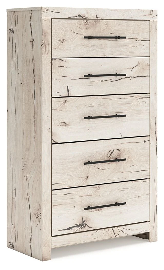 Lawroy - Five Drawer Chest - Light Natural