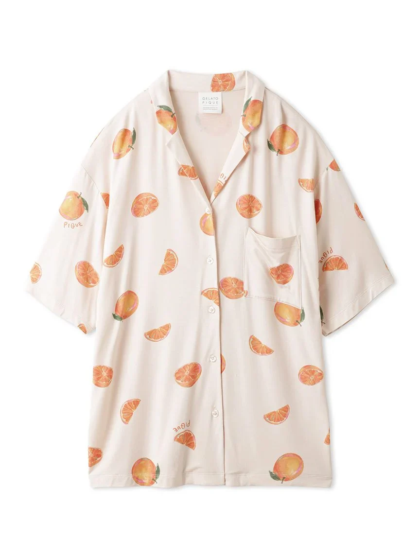Fruit Pattern Pajama Sleep Shirt
