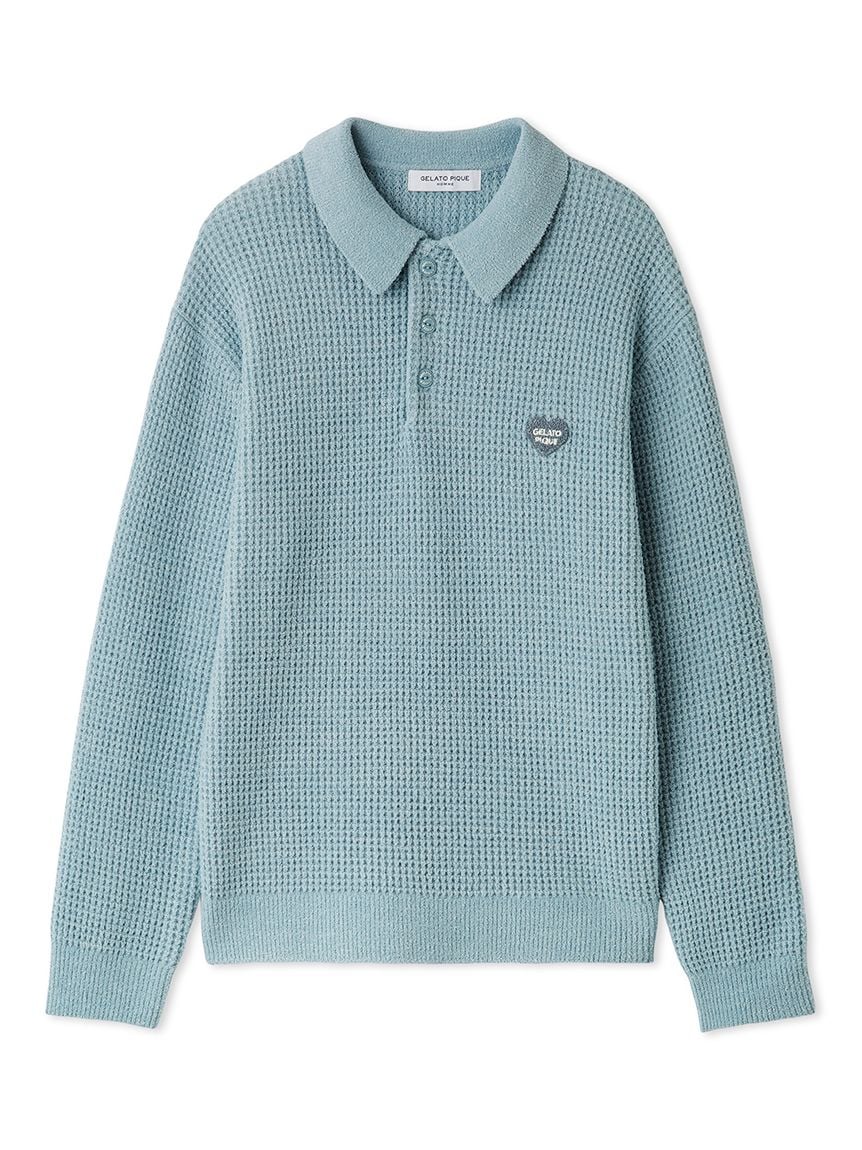 Men's Waffle Heart Sagara Knit Shirt