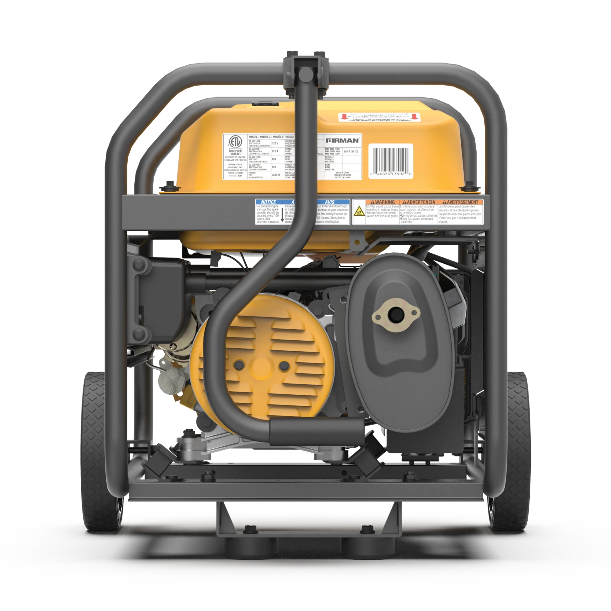 Gas Portable Generator 4450W Recoil Start 120V