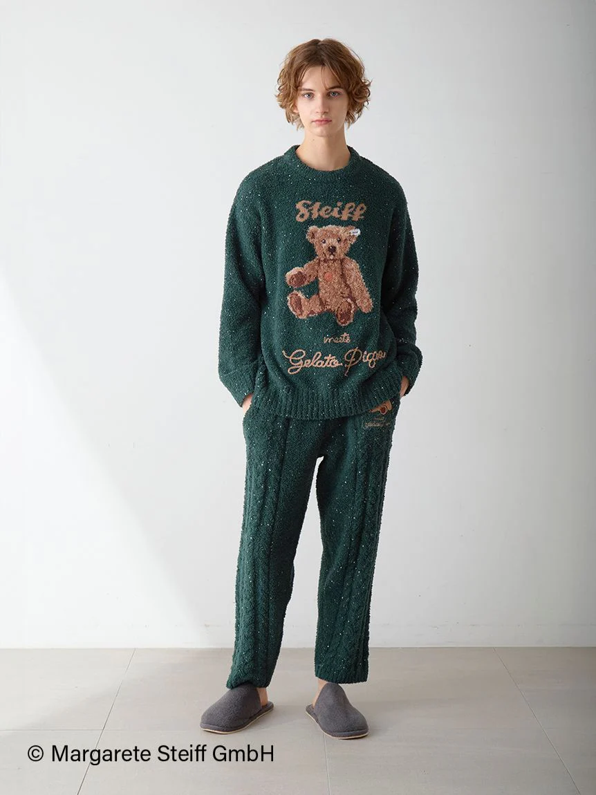 [Steiff] Men's Powder Nep Jacquard Pullover