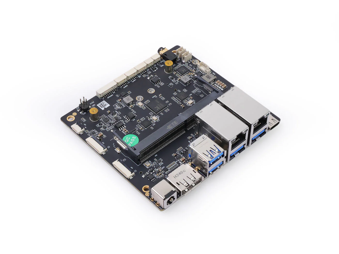 A608 Carrier Board for Jetson Orin NX/Orin Nano, Dual GbE, 2x CSI, M.2 Key M/E/B, DP, 4x USB 3.2, 9–20V DC