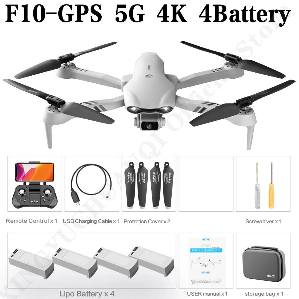 4DRC New 4K HD Dual Camera GPS 5G WIFI Wide Angle FPV Real-time Transmission RC Distance 2km Professional Drone Dron Gift Toys