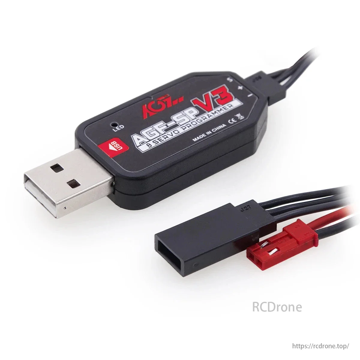 AGFRC A81BHP - 23KG Super Speed Steel Gears HV Brushless Programmable Standard Steering Servo For 1/8 RC Truck Car Boat Aircraft