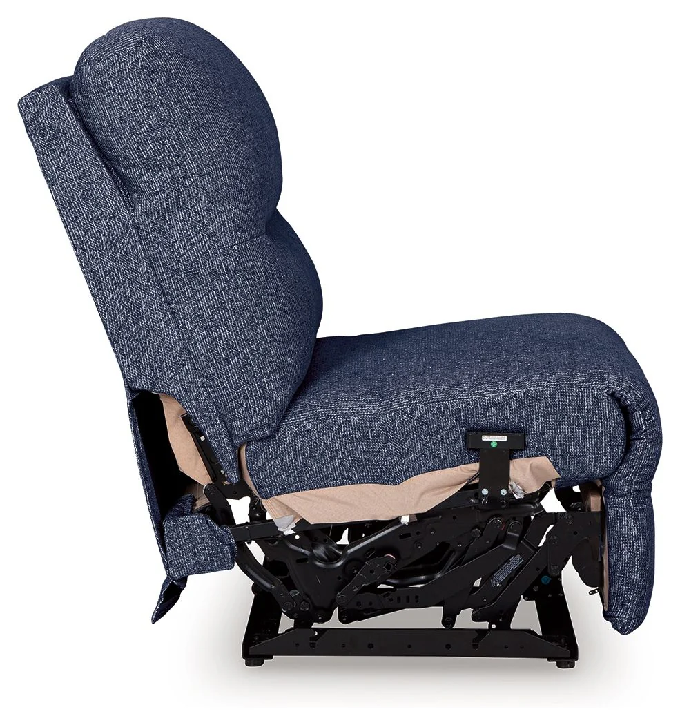 Acklen Place - Power Armless Recliner With Adj Headrest - Navy