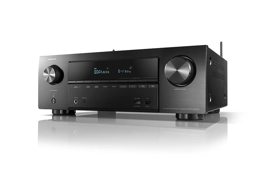 Denon AVR-X1600 220 volt 7.2 Channel 4K Ultra HD AV Receiver with 3D Audio and HEOS Built-In 220v 240 volts 50 hz / 60 hz