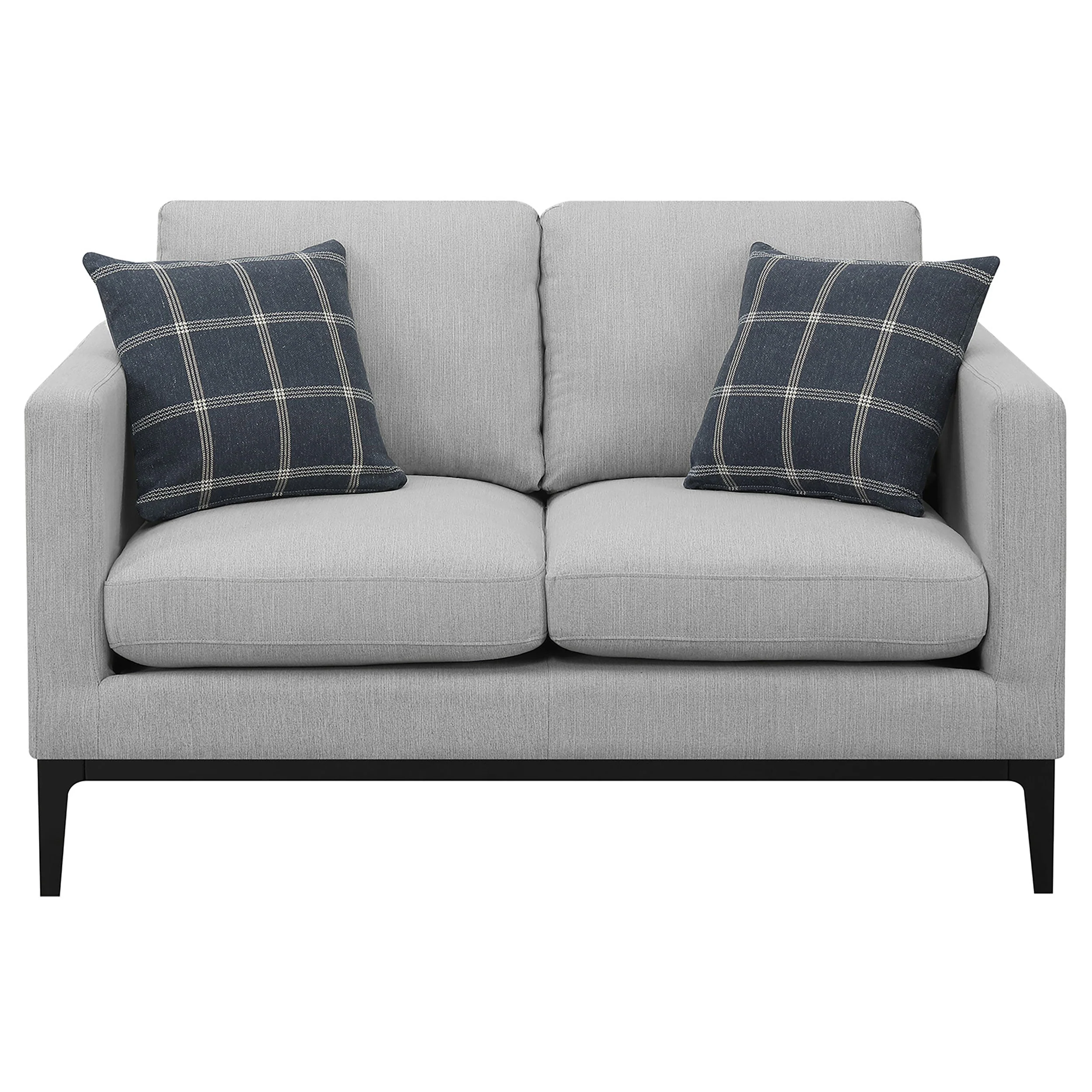 Apperson  Upholstered Track Arm Sofa Set Light Grey