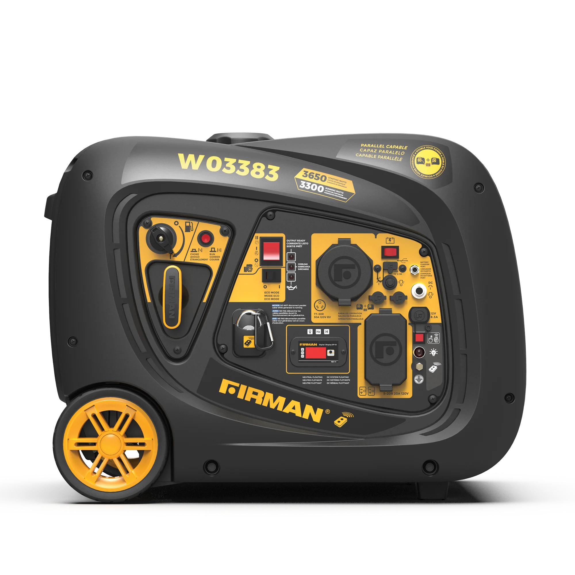 Refurbished Inverter Portable Generator 3650W Remote Start