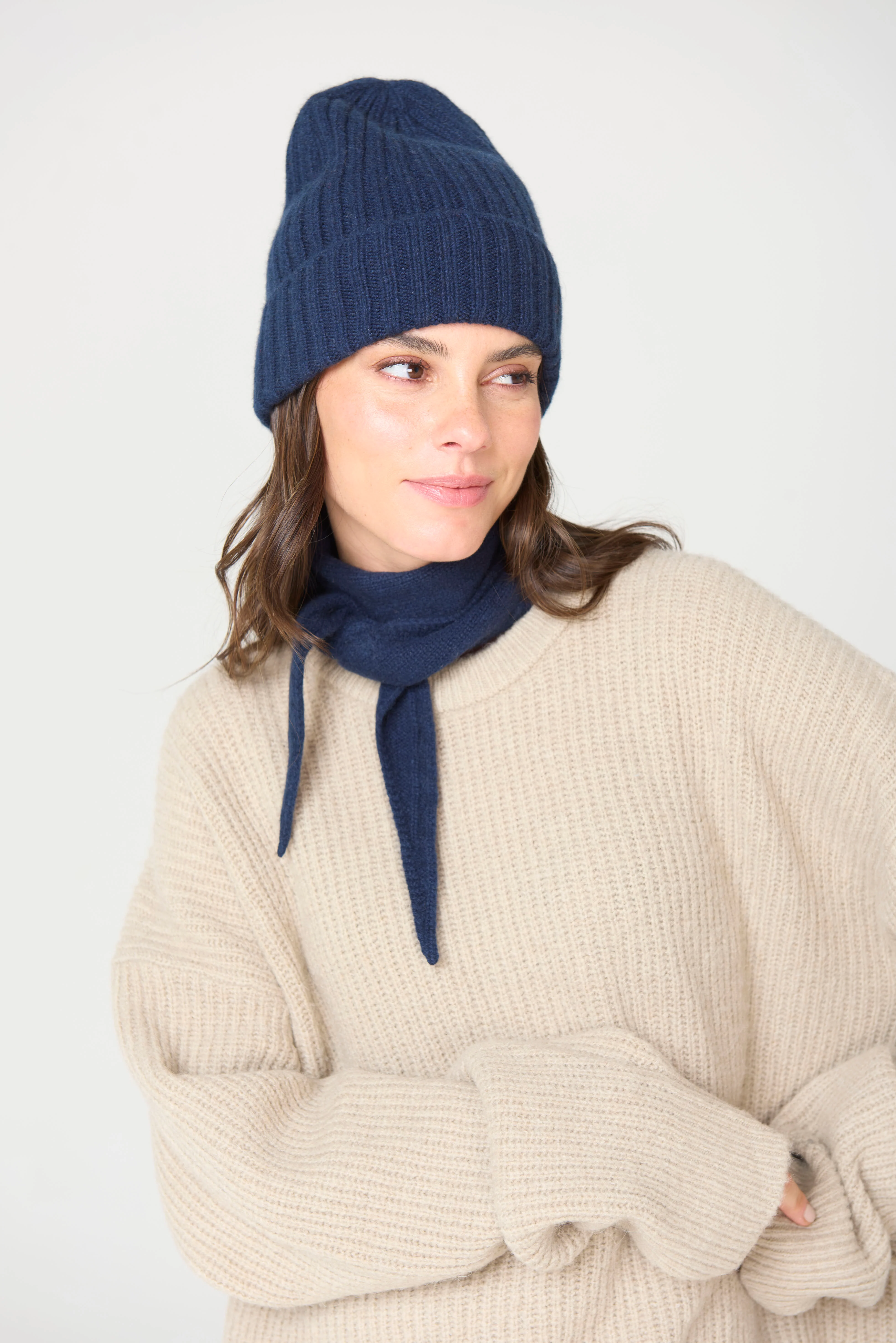 The Mini Scarf - Navy
