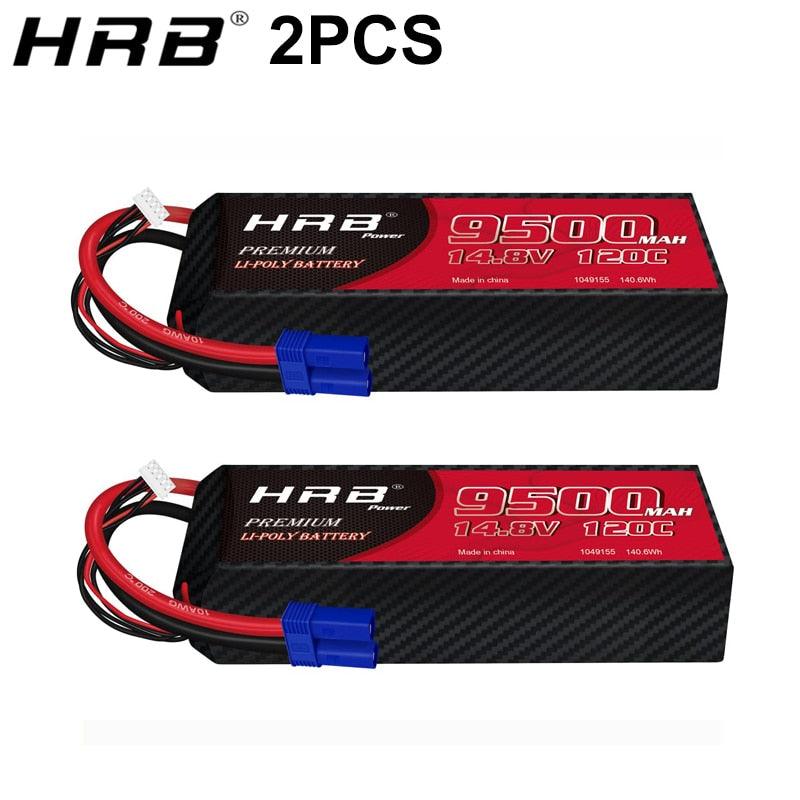 2PCS HRB RC Lipo 3S 4S 6S Battery - 9500mah 8000mah 150C 120C 50C 7000mah 6000mah 11.1V 14.8V 22.2V 7.4V Hard Case For RC Parts FPV Drone Airplane