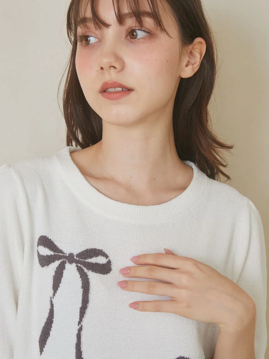 Ribbon Jacquard Lounge Dress