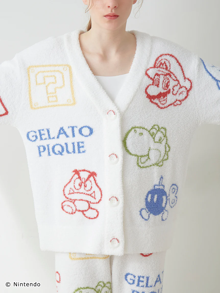 SUPER MARIO™️ WOMENS Baby Moco Character Patterned Jacquard Cardigan