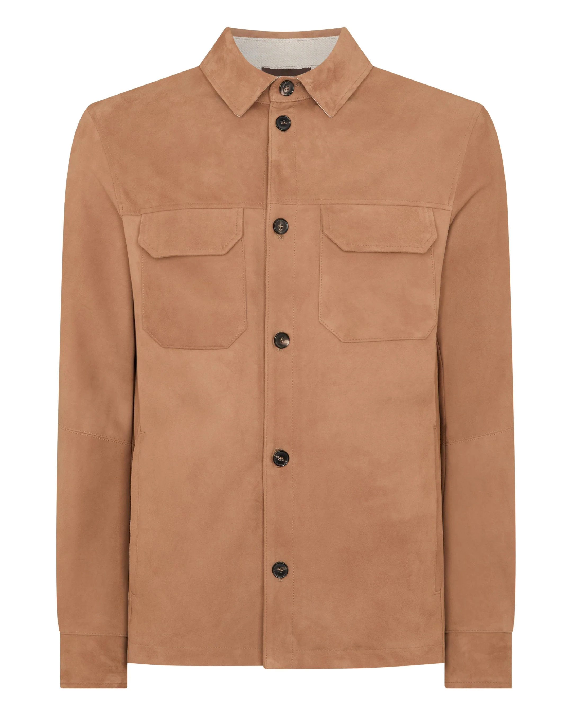 Men's Bridgehampton Suede Jacket Tan Brown