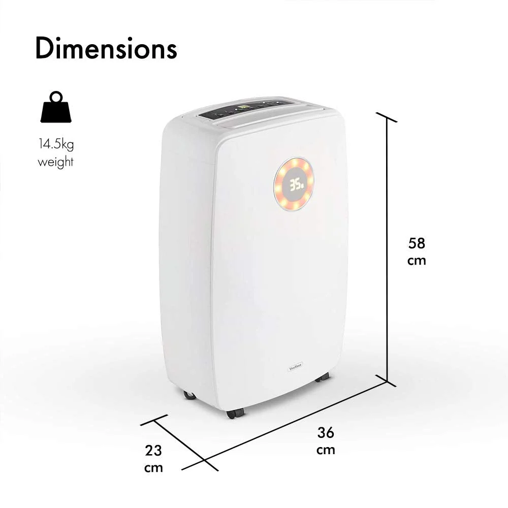 Vonhaus 220 volt Dehumidifier air purifier 20 Liter 220v 240 volts 2500150
