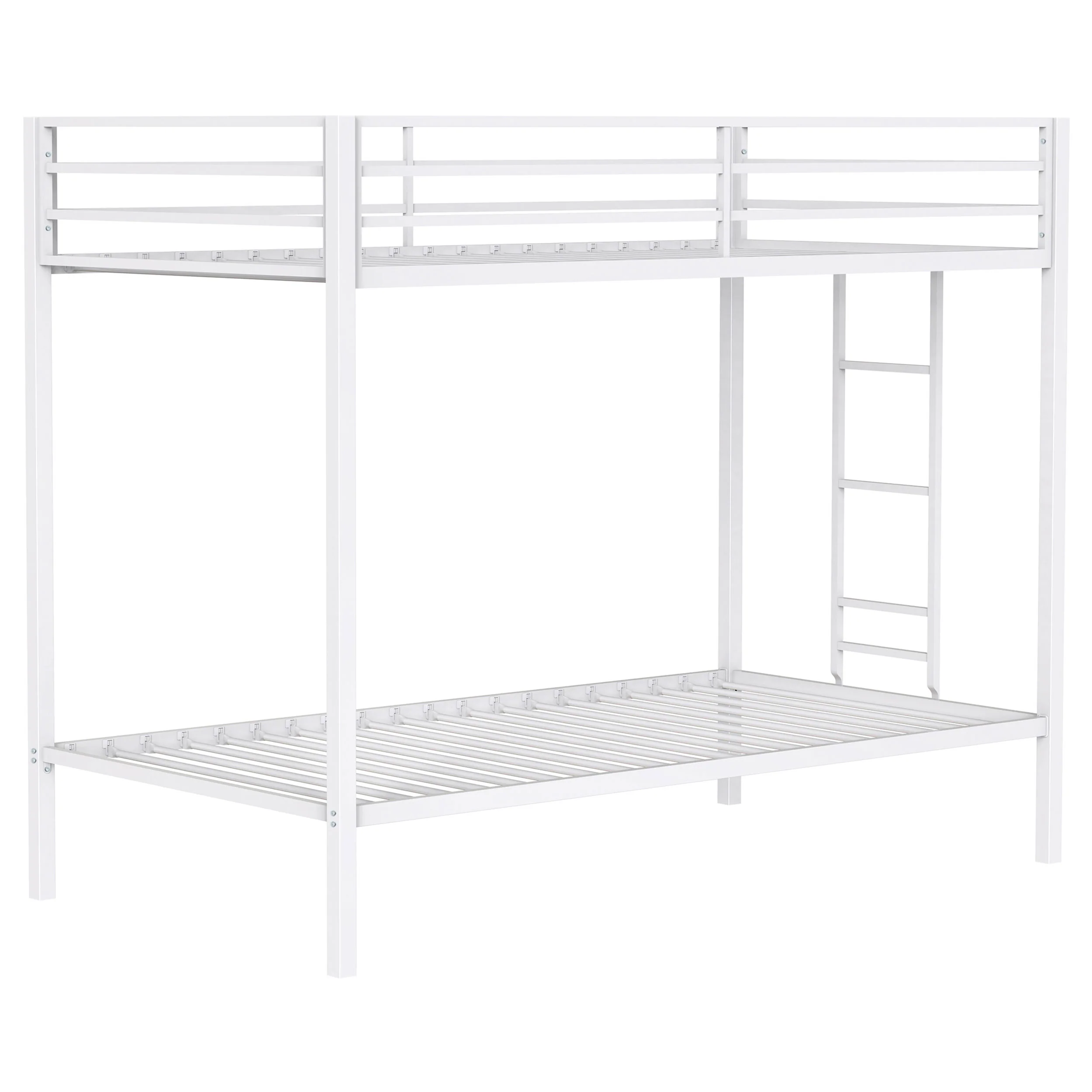 Alevera Metal Bunk Bed with Ladder Black