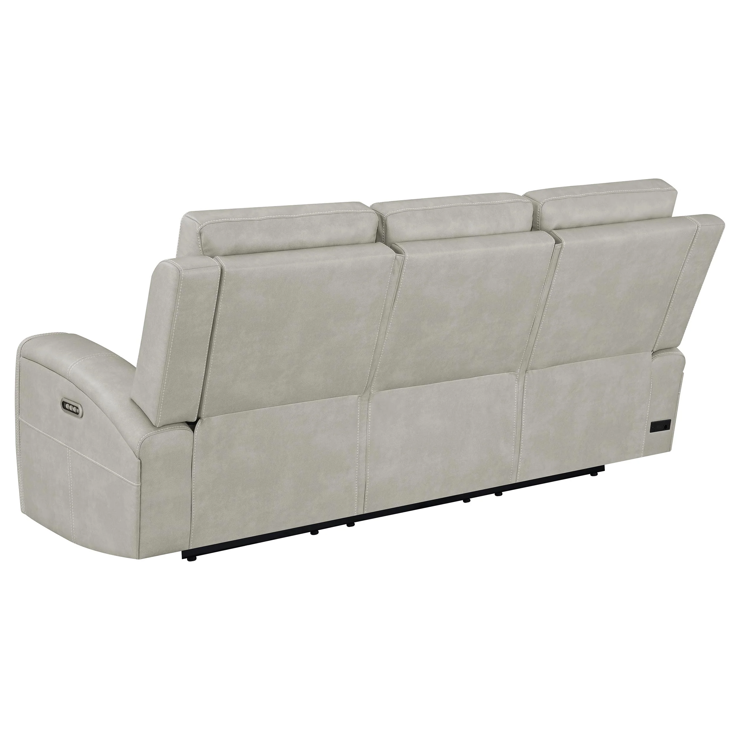 Brickston Triple Power Reclining Sofa Set Grey