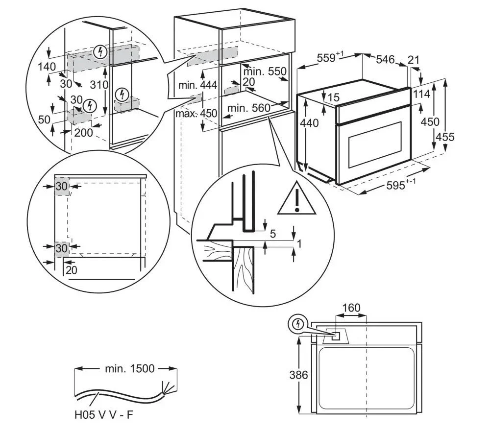 AEG 220 volt Built in Oven with Microwave combination Integrated wall oven with microwave combo 220v 50 hz 220 vols 50hz 220v 240 volts 50 hz KME761080m220v