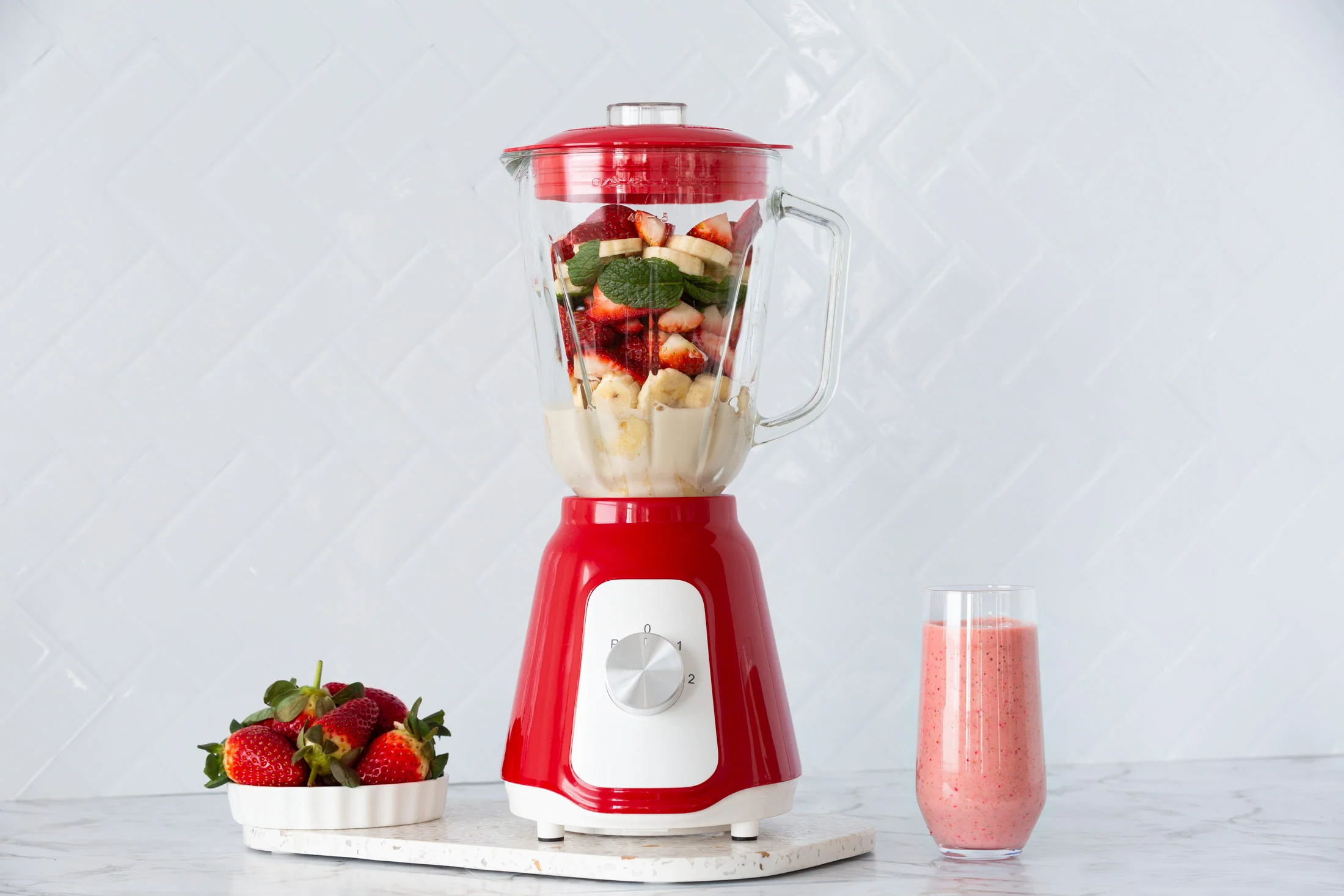 1.5 Litre Table Blender - Red