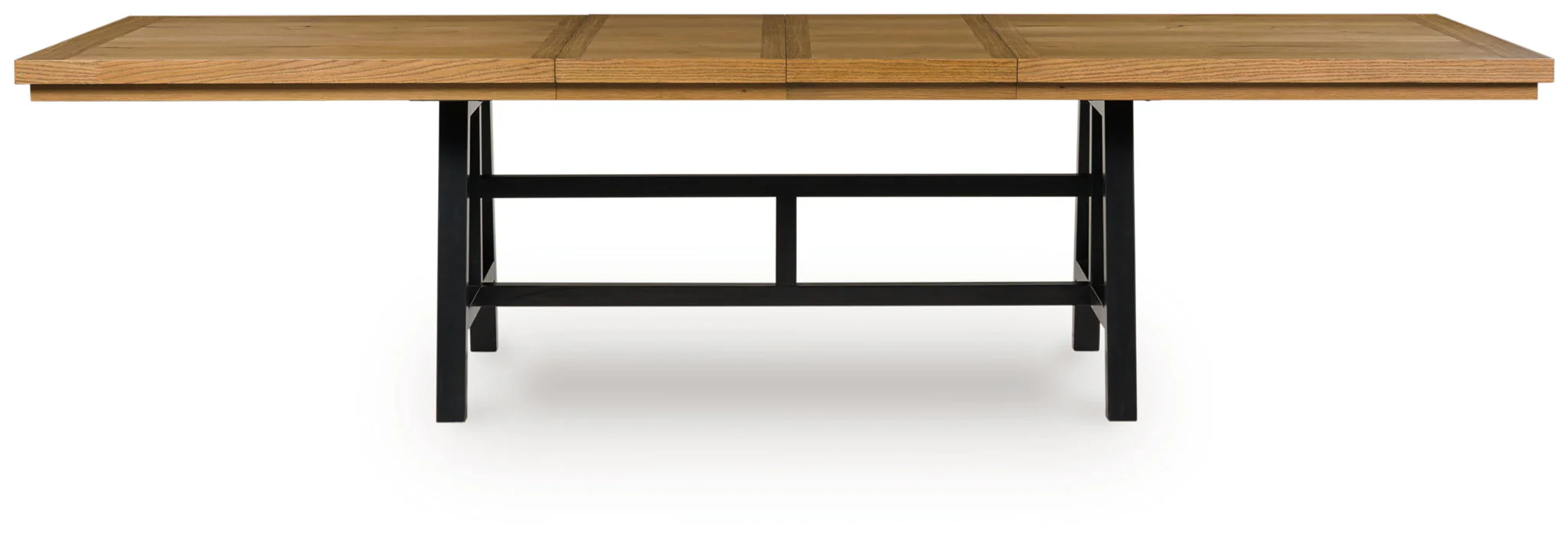 Galliden - Rectangular Dining Room Extension Table - Black / Brown