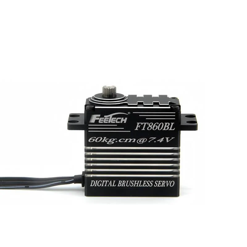 FEETECH FT860B Servo Motor, Brushless, Steel Gears, 180° Travel, 25T Spline, 6–9V, 70kg.cm Peak @8.4V