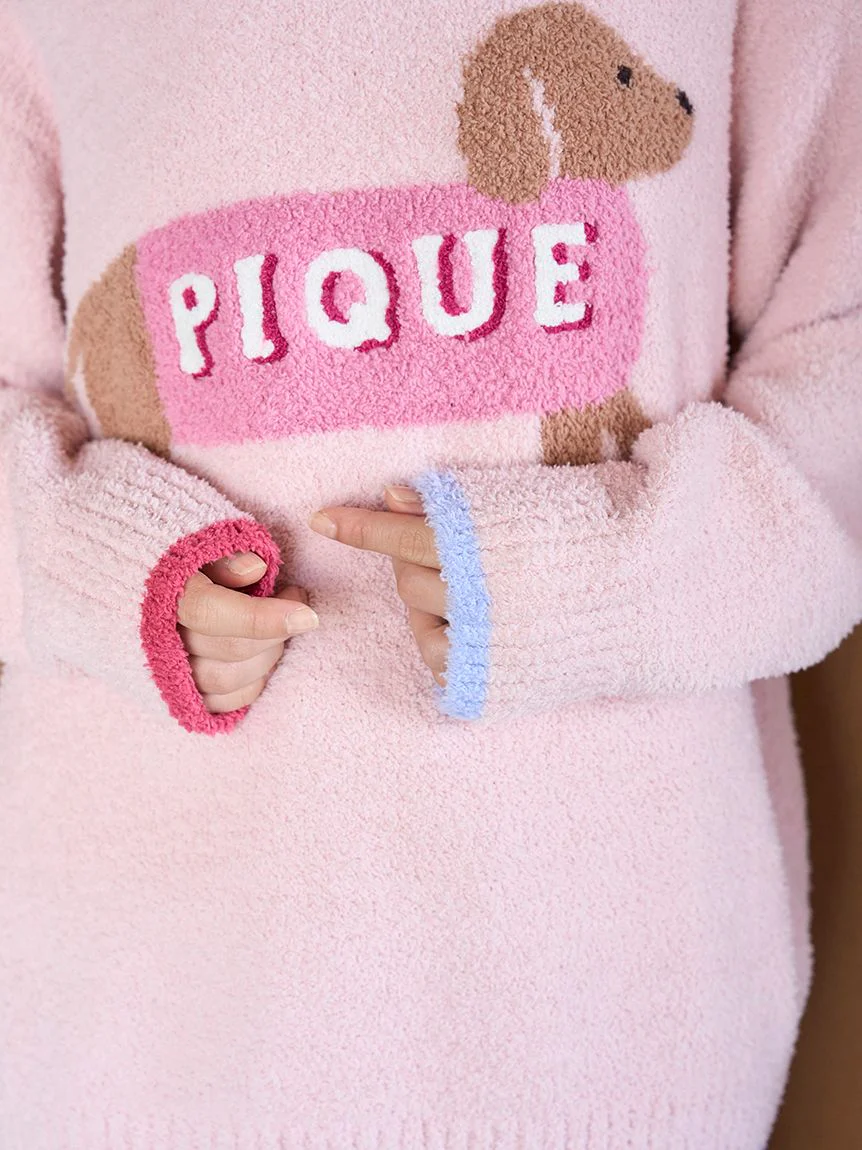 Baby Moco Dachshund Jacquard Pullover