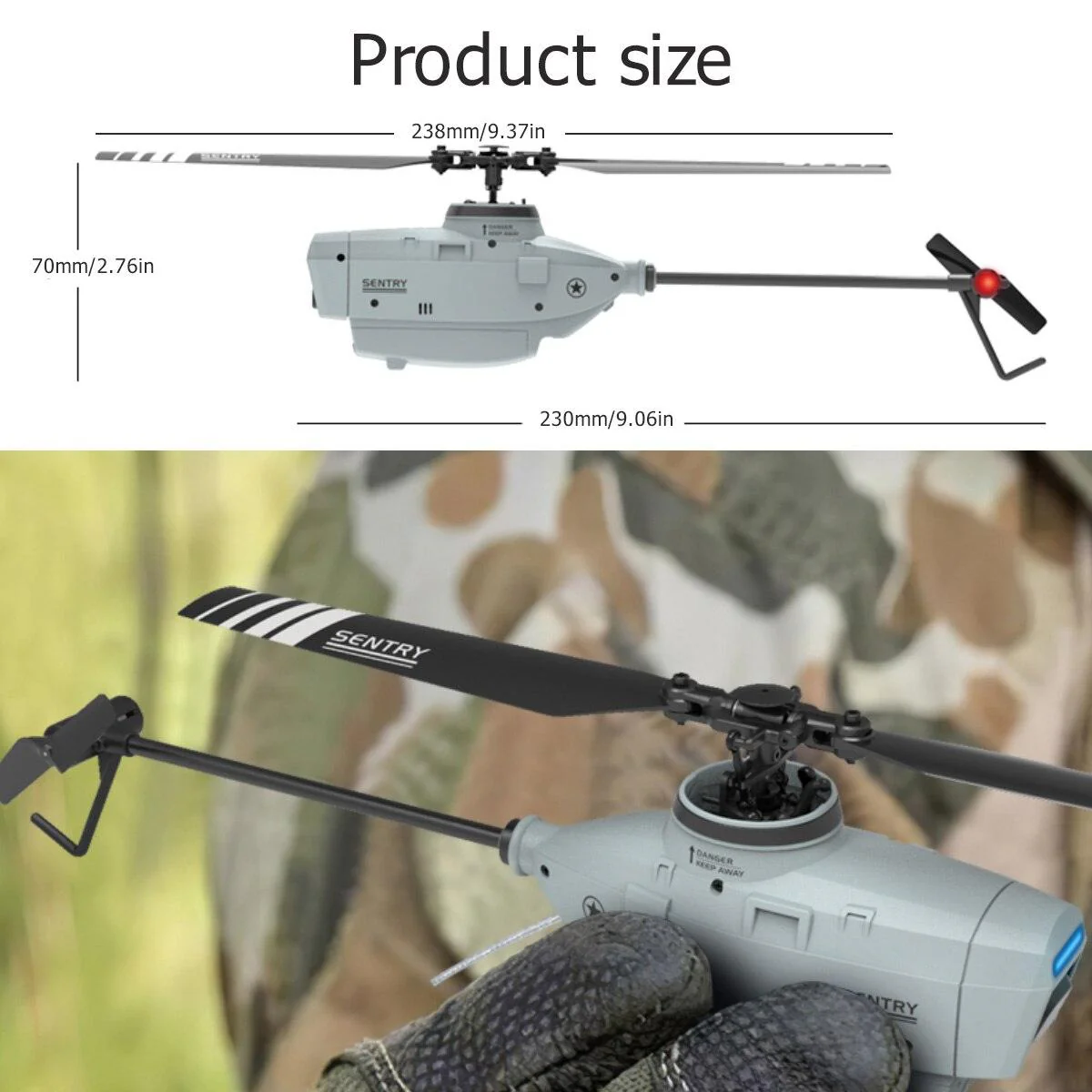 C127 2.4G RC Helicopter - Professional 720P Camera 6 Axis Gyro WIFI Sentry Spy RC Drone Wide Angle Single Paddle Without Ailerons