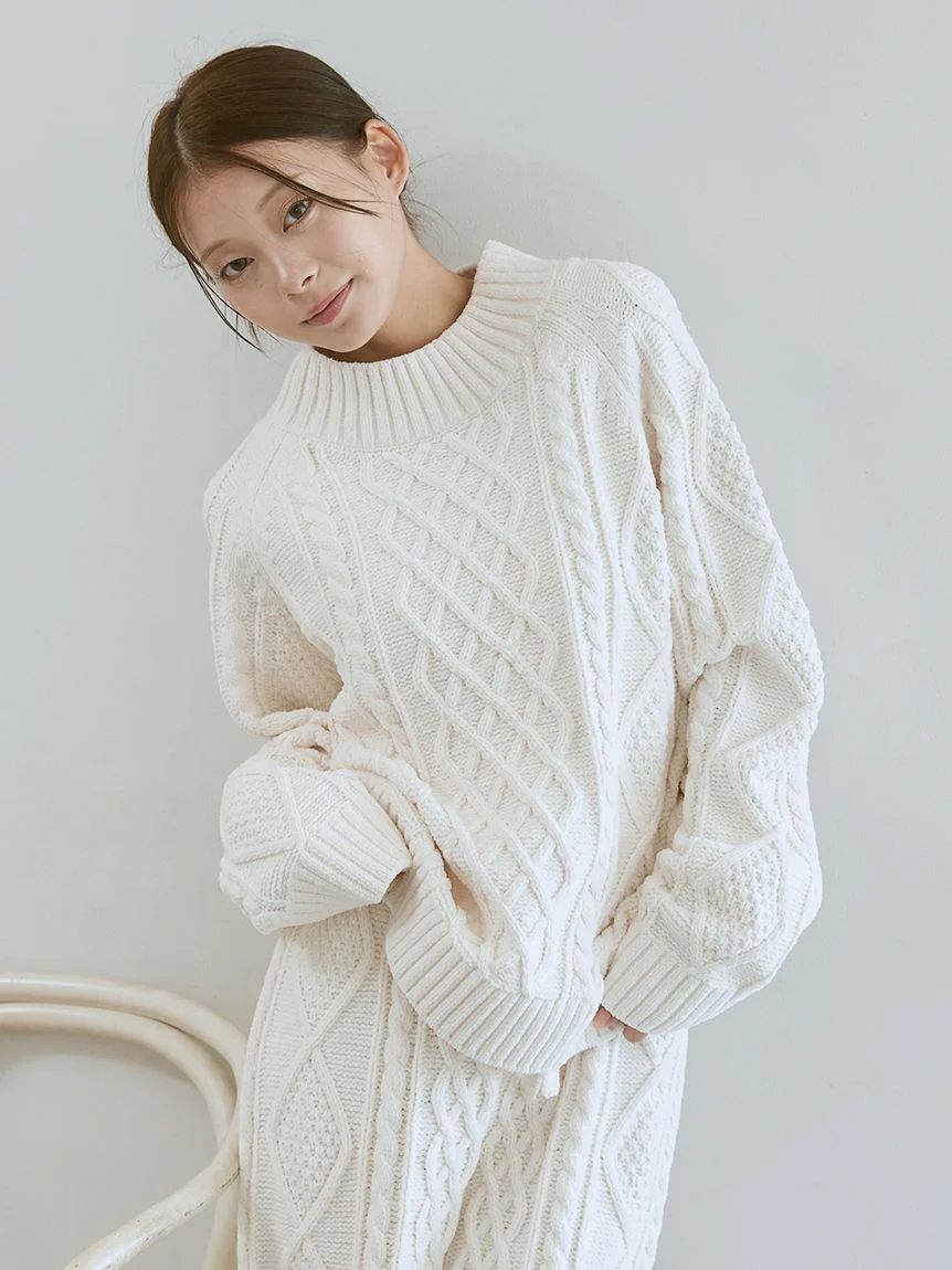 Souffle Aran Pullover