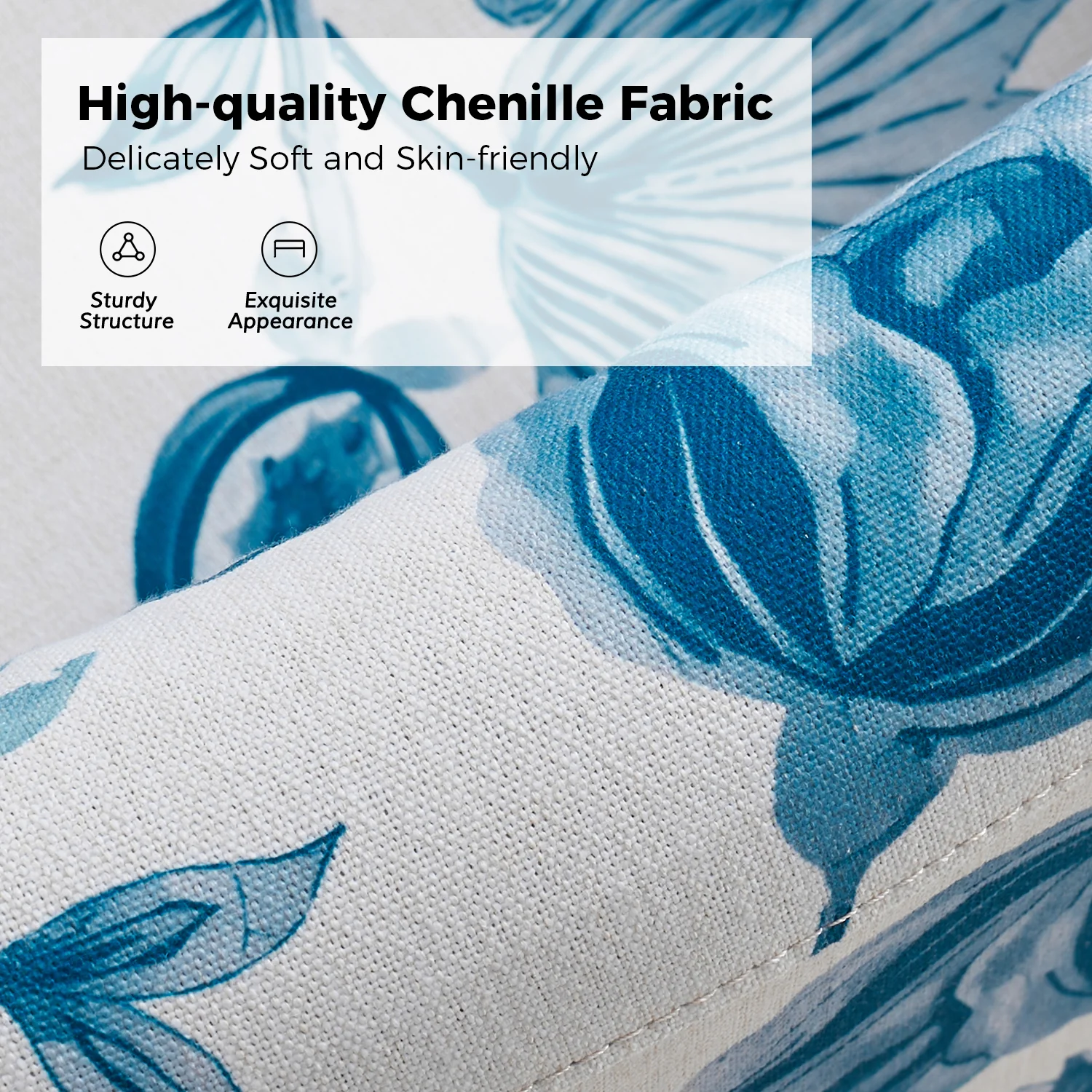 Armando Slipcovered Swivel Chair in Turquoise