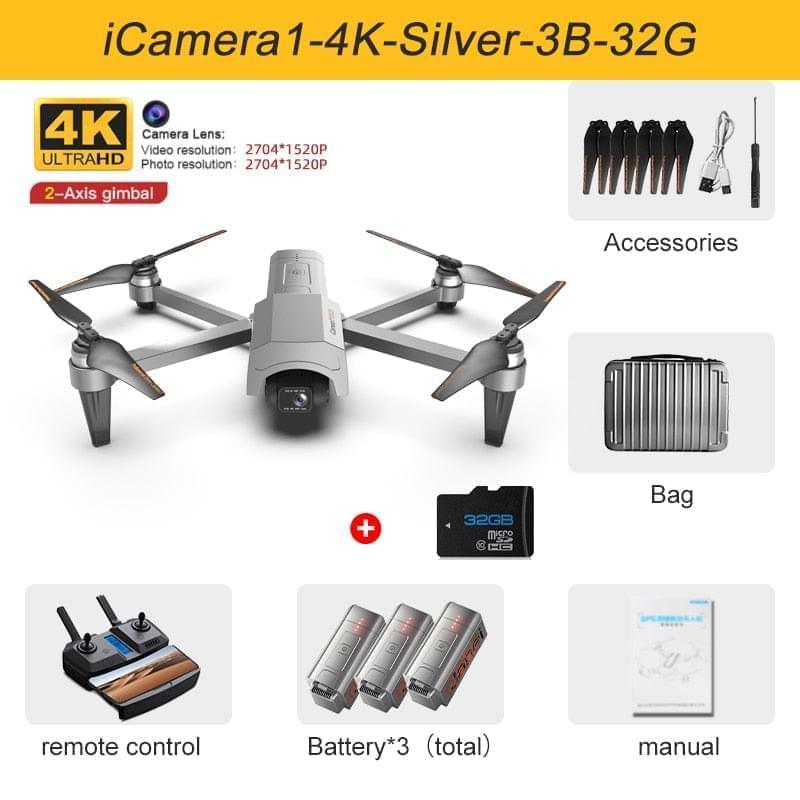2023 New GPS Drone 4K HD Camera gps 5G Wifi Anti-Shake 2-Axis Gimabal Dron Brushless Motor 5KM RC Quadcopter Toy Gifts Professional Camera Drone