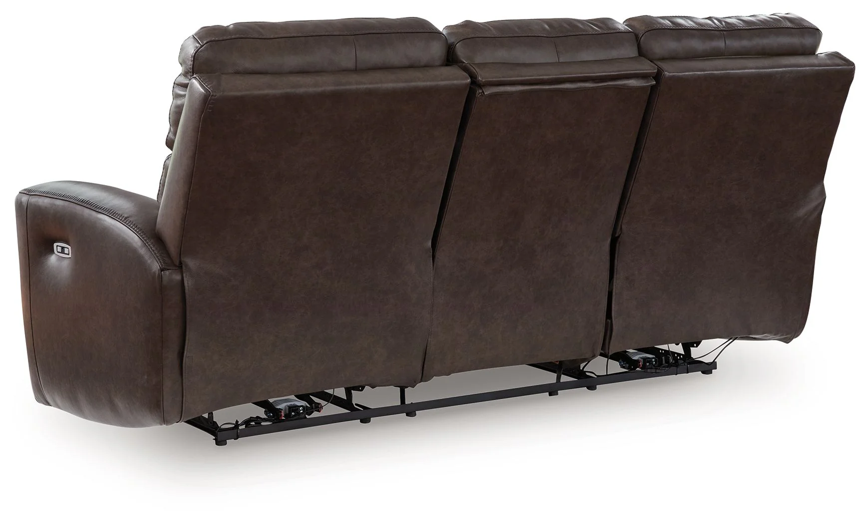 Crossplex - Power Reclining Sofa With Adjustable Headrest - Smoke