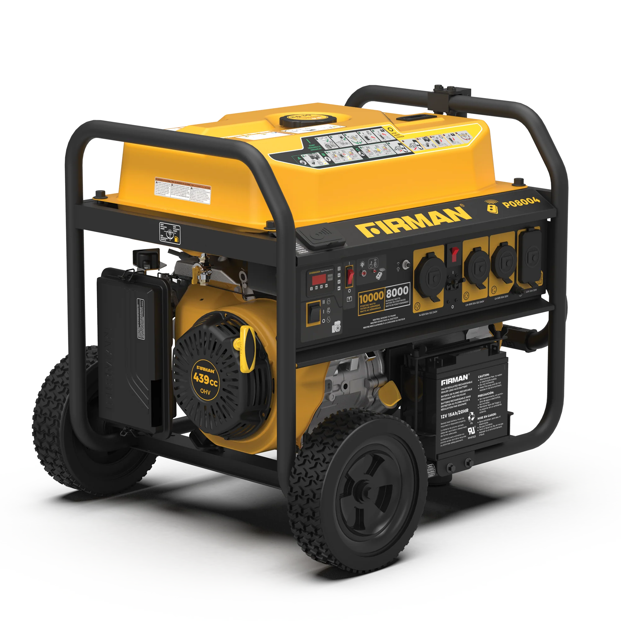 Gas Portable Generator 10000W Remote Start 120/240V